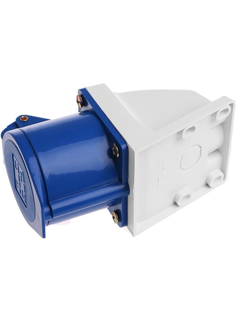 Industrial socket, 32 Amp 3pin Industrial Socket 220V-250Volt Weatherproof IP44 Waterproof 2P+E 32A - Image 2